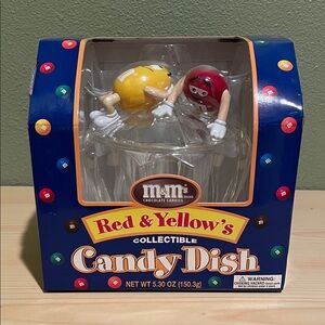 M&M'S Red and Yellow Candy Dish